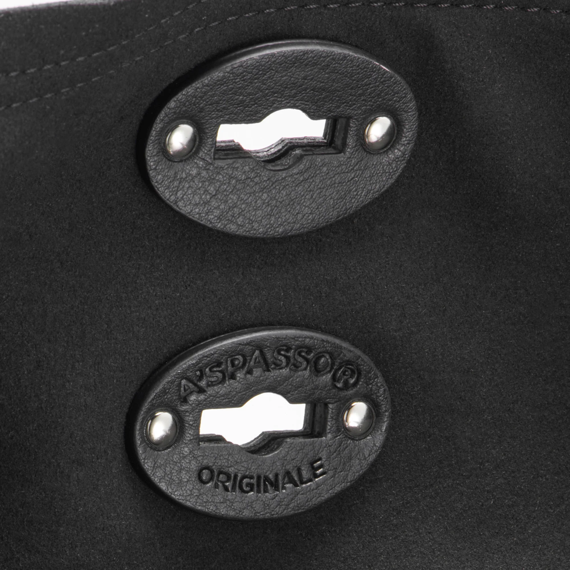 BORSA A' SPASSO® MEDIUM IN PELLE LISCIA BLACK LAVAGNA - Image 5