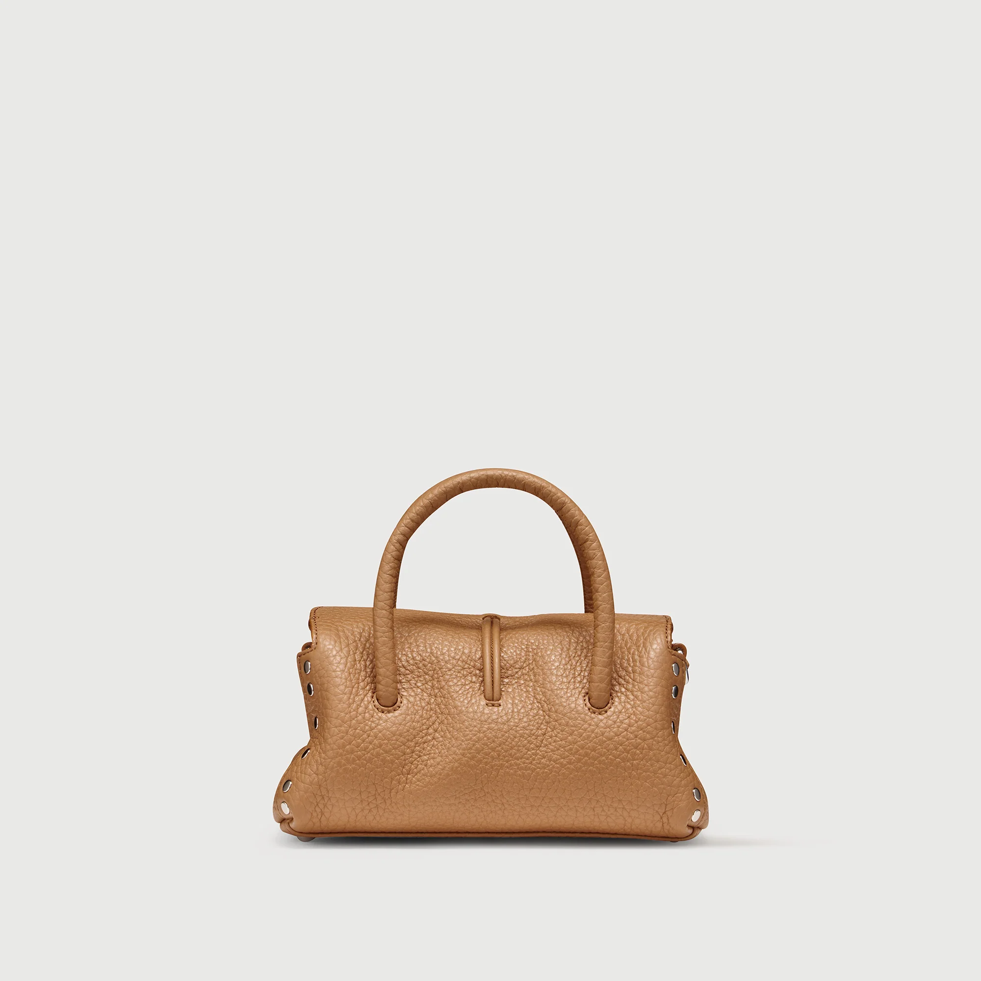 BORSA DOTTA® BABY IN PELLE MARTELLATA BROWN AMARETTO - Image 3