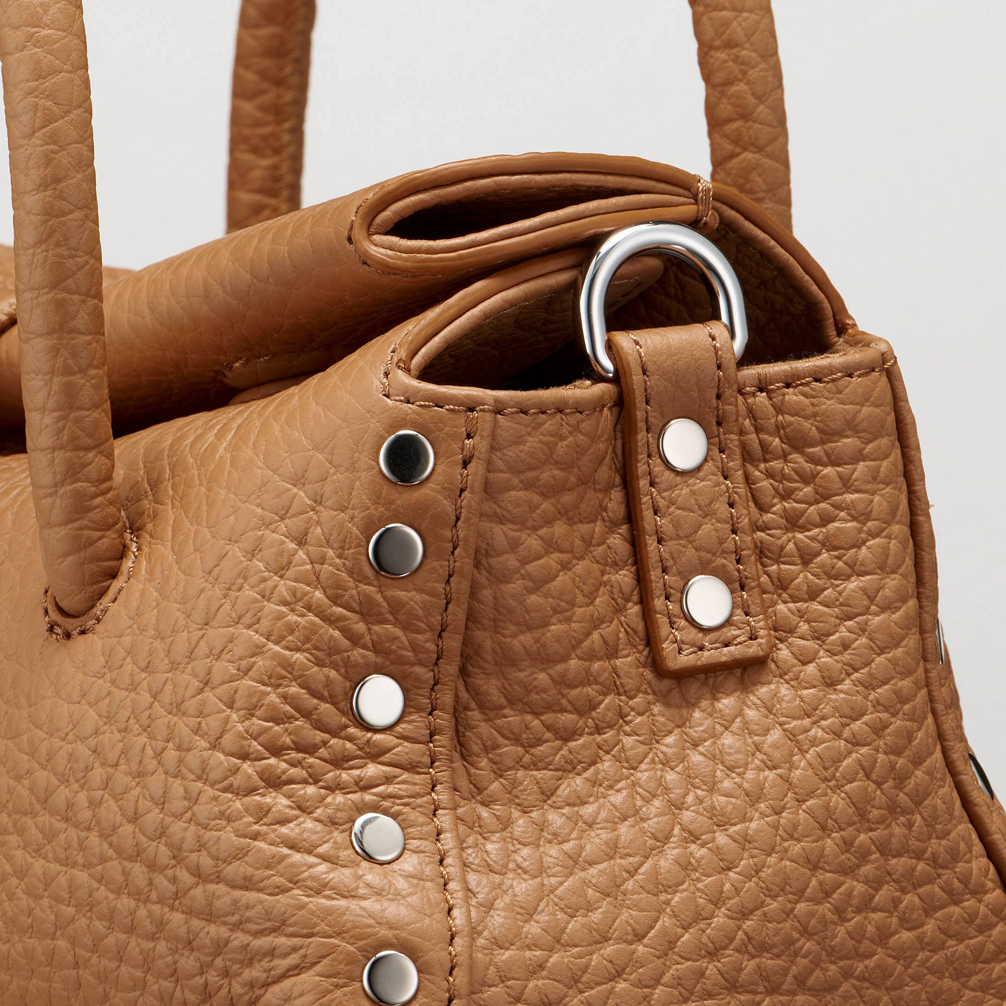 BORSA DOTTA® BABY IN PELLE MARTELLATA BROWN AMARETTO - Image 7