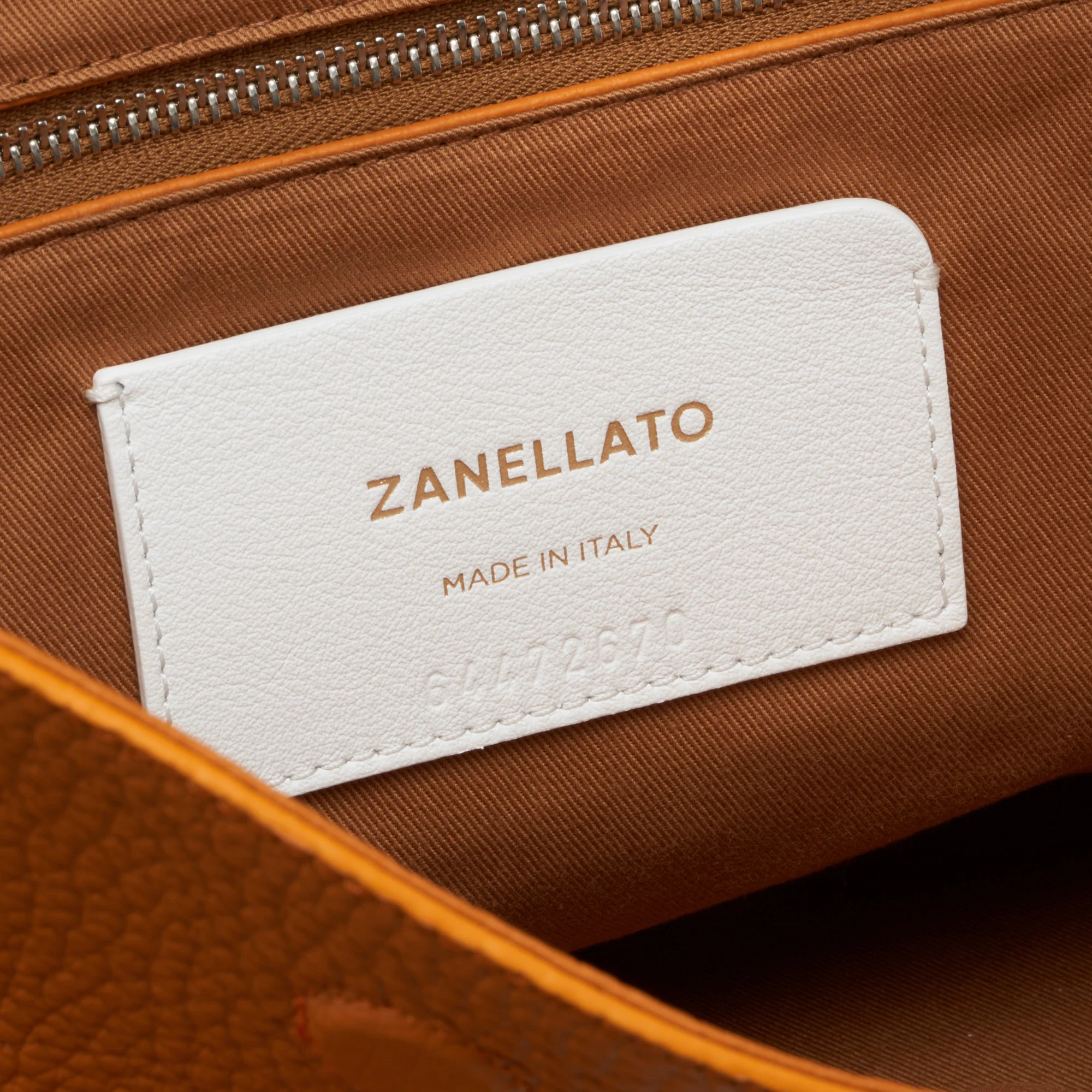 BORSA DOTTA® EXTRA LARGE IN PELLE MARTELLATA ORANGE DEL DOGE - Image 6