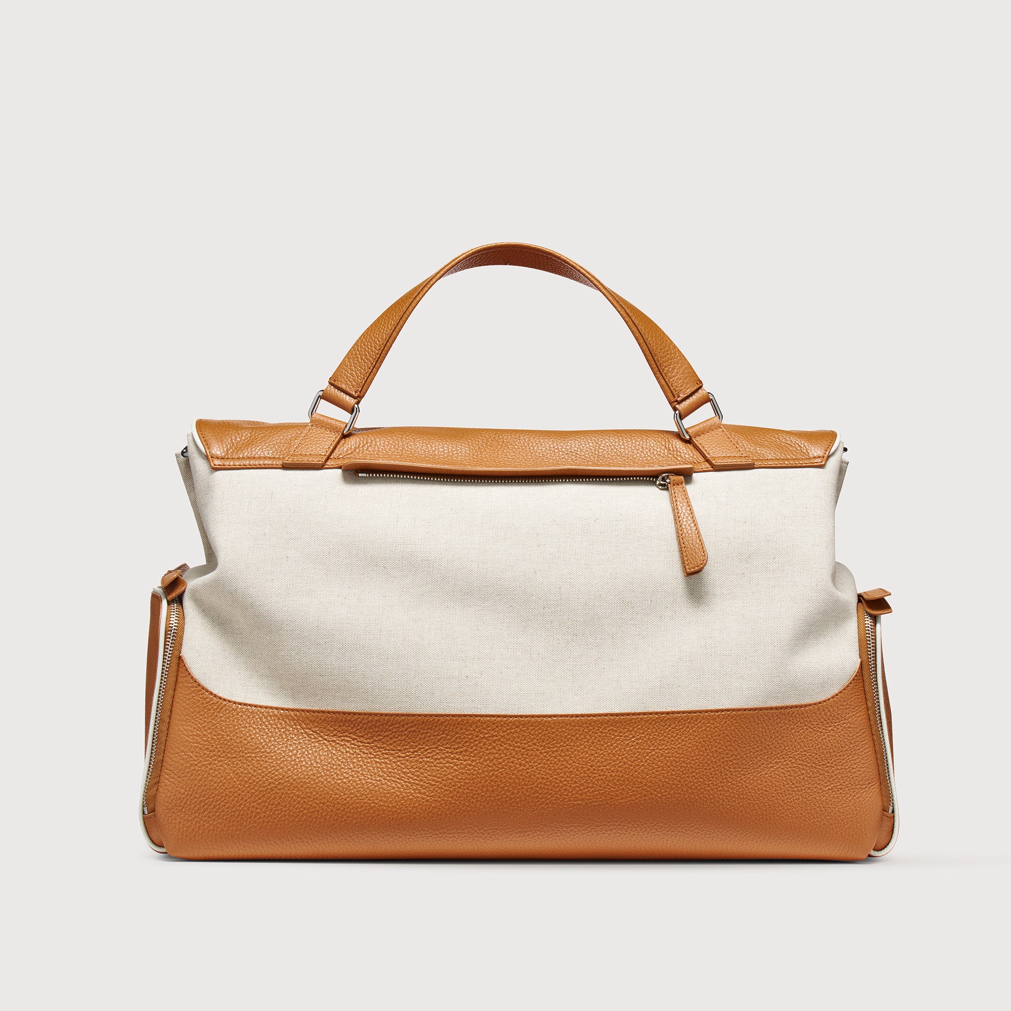 BORSA RACQUET CLUB EXTRA LARGE IN PELLE MARTELLATA BROWN BALCONIERA - Image 3