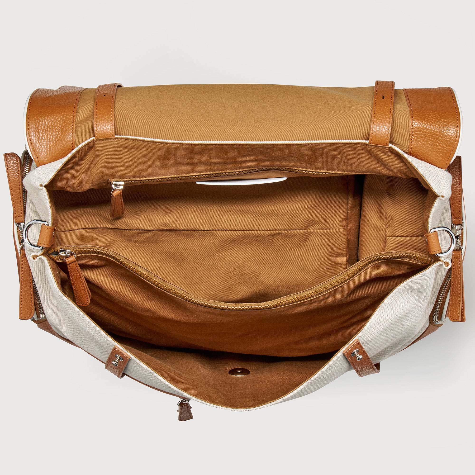 BORSA RACQUET CLUB EXTRA LARGE IN PELLE MARTELLATA BROWN BALCONIERA - Image 5