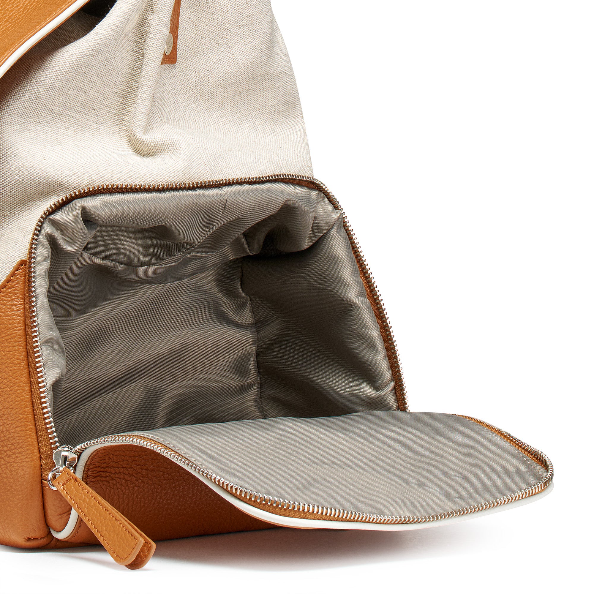 BORSA RACQUET CLUB EXTRA LARGE IN PELLE MARTELLATA BROWN BALCONIERA - Image 8