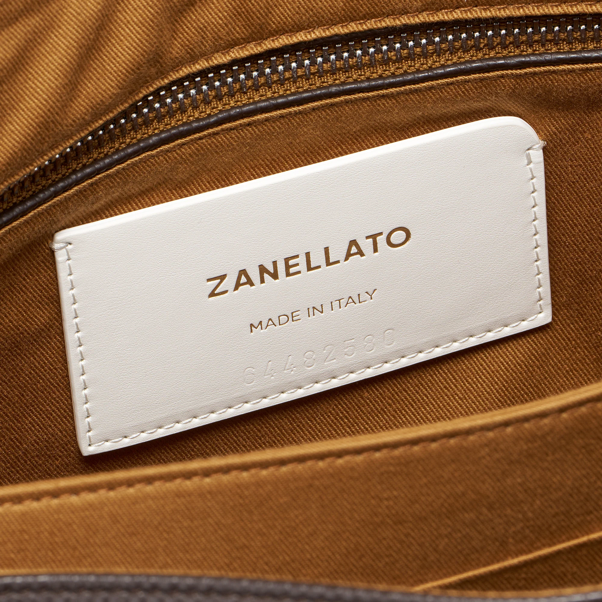 BORSA POSTINA® MEDIUM IN PELLE MARTELLATA BROWN DOLCE AMARO - Image 6