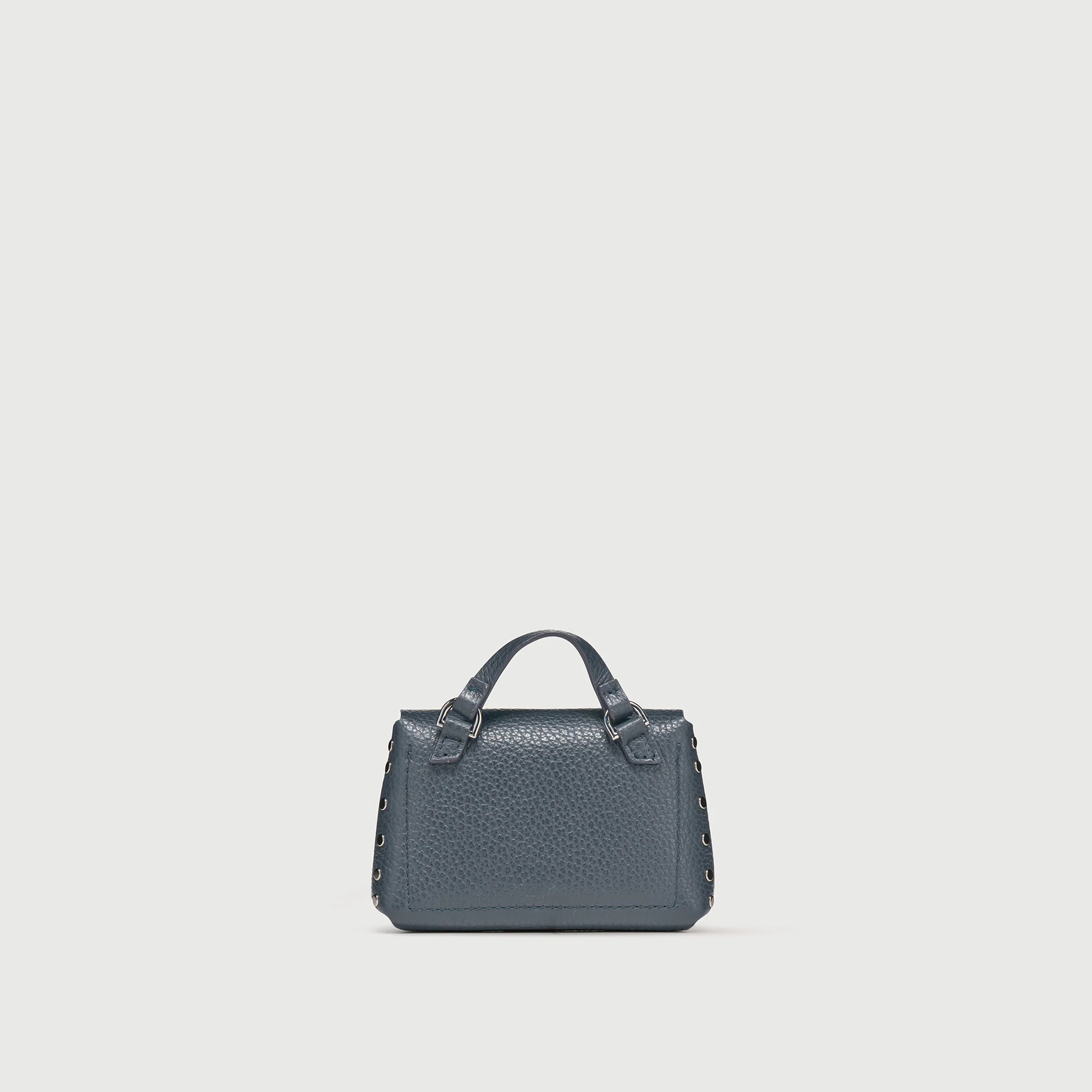 POSTINA® WALLET IN PELLE MARTELLATA BLUE PAVON - Image 4